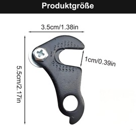 Buaak Pack of 2 Bicycle Derailleur Hanger, Derailleur Hanger Compatible with Shimano, MTB Derailleur Hanger Mech Rear Derailleur, for Bicycles without Built-in Me