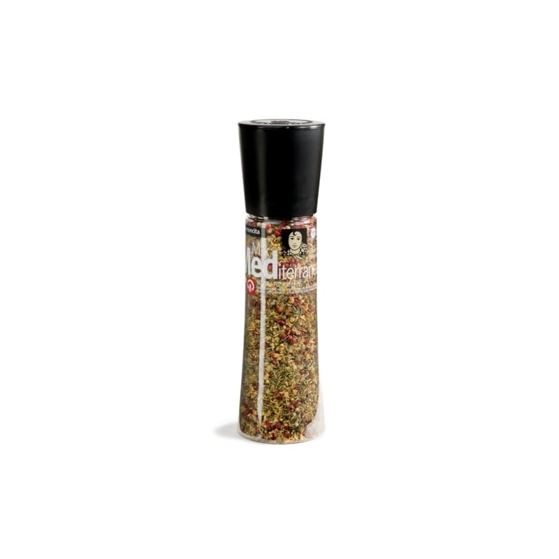 Carmencita. Mediterranean Salt Mix. Giant Grinder. 190g (6.7oz)