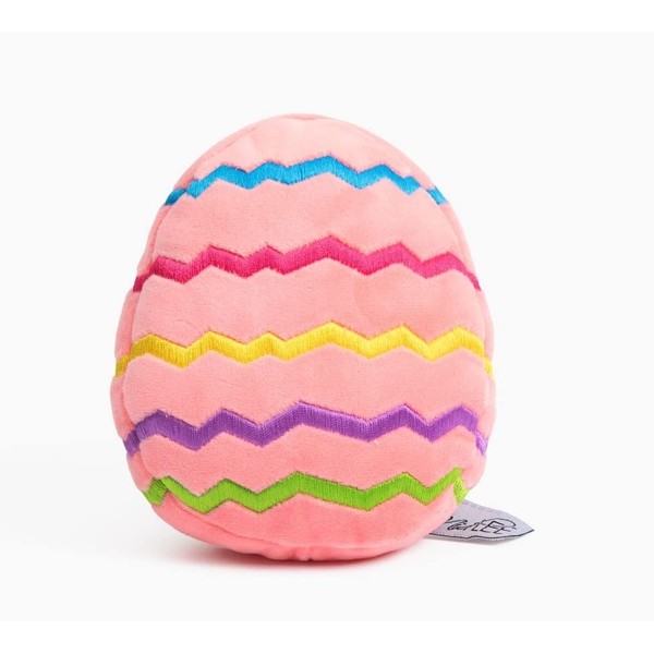 Midlee Easter Egg Plush Dog Toy - Pink (Small)