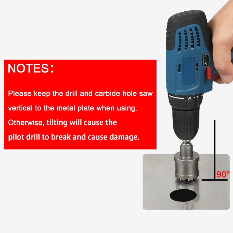 Mollom (80mm | 3-1/8'') Heavy Duty Carbide Hole Saw, Hole