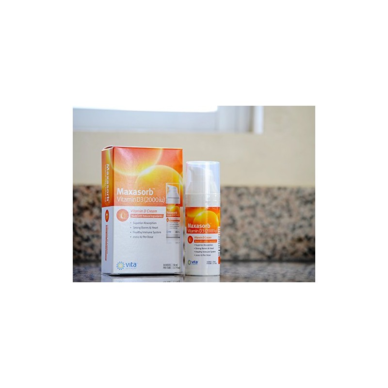 Vita Sciences Vitamin D3 Skin Cream - 2000IU Maxasorb D3
