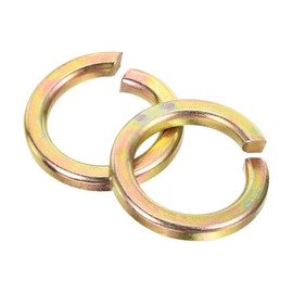 sourcing map 7/8" Split Lock Washer, 7Pcs Carbon Steel Spring Lock Washers Metal Split Ring Washer for Screw Bolts Machinery Zinc Plated