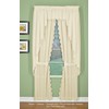 Today's Curtain, Orleans Scallop Curtain, Ecru Valance, 60" W x