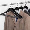 TOPIA HANGER Premium Wooden Hangers, Luxury Boutique Wood Hangers with
