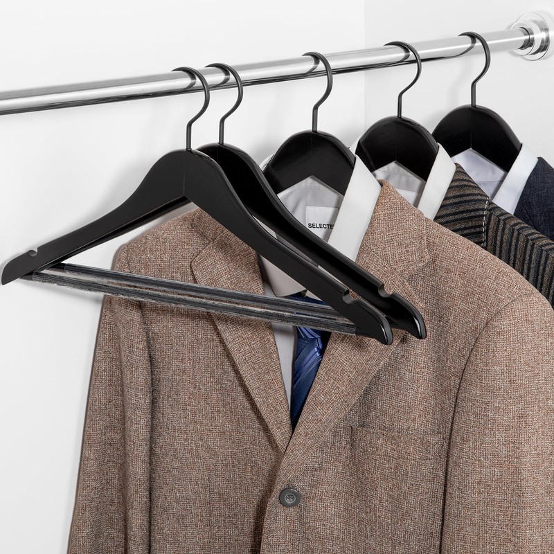 TOPIA HANGER Premium Wooden Hangers, Luxury Boutique Wood Hangers with