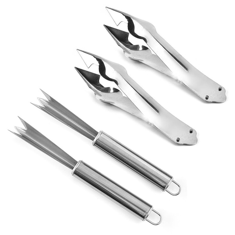 TorSor 4 Pack Pineapple Peeler Pineapple Eye Remover Clip Stainless