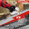 SHALL Electric Cordless Chainsaw Sharpener Kit, with 6 Titanium-Coated Diamond
