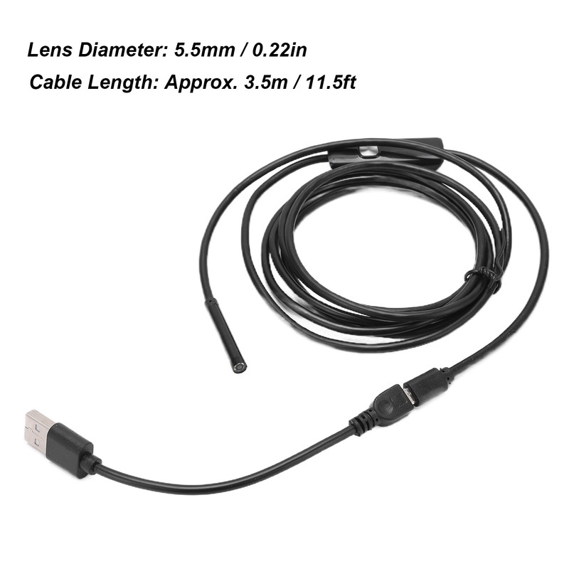 AN97‑5.5 Endoscope HD Industrial Endoscope Camera with 5.5mm Lens Anti