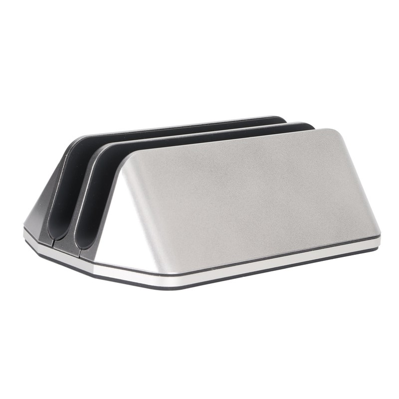 Dual Laptop Stand Vertical 3D Curved Appearance Aluminum Alloy Adjustable