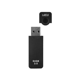 LAZOS 64GB Cap USB Flash Memory (Black)