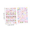 Mikinona Gel Nail Stickers Butterfly 8 Sheets Women Girls Nail