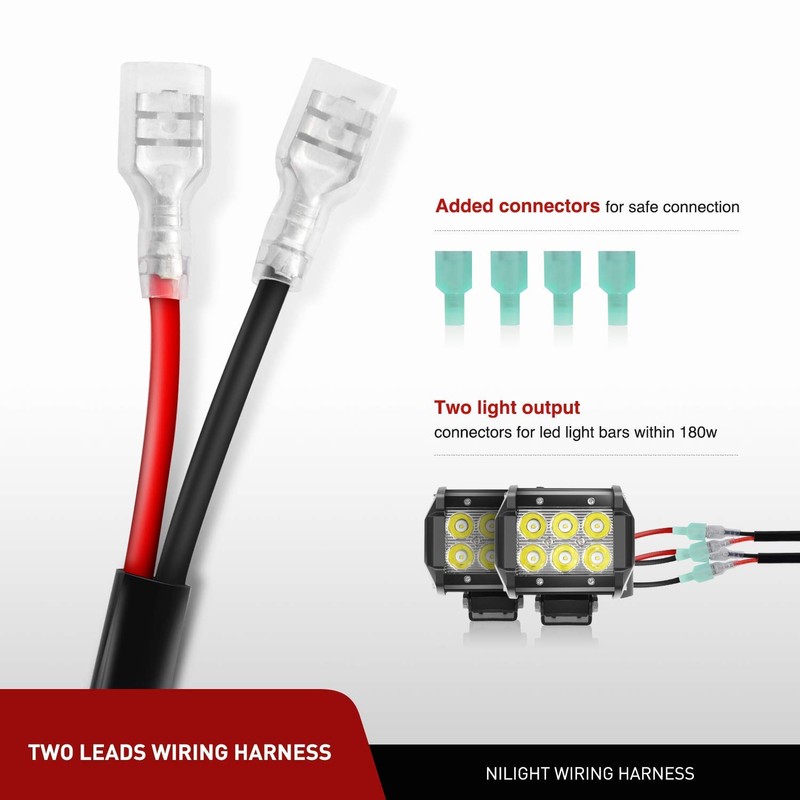Nilight ZH303 2PCS 6.5 Inch 120W Spot & Flood Combo