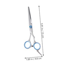 Minkissy Barber Home Diy Hairdressing Scissors 6.5 Inches Straight Cut Set of 2 Professional Stainless Steel Scissors Easy to Use Maintain
