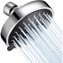 HEAD HOPOPRO High Pressure Shower Head 5 Settings Fixed Showerhead 4 Inch High F