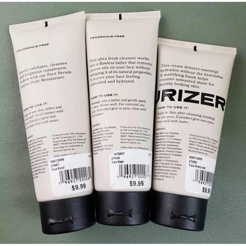 Would Barstool 3-Pc Would A Barstool Brand Face Wash, Scrub,