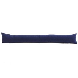Classic Home Store Royal Blue Velvet Draught Excluder French Patio Door Extra Long Soft Cotton Draft Stopper (4ft)