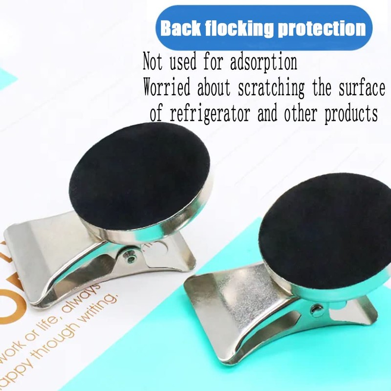 Strong Magnetic Clips - Heavy Duty Refrigerator Magnet Clips -