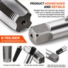 8 Piece NPT Pipe Tap Set (1/8" to 3/4") with