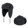 IBLUELOVER Men Fleece Earflap Trapper Hat Windproof Ushanka Russian Hat