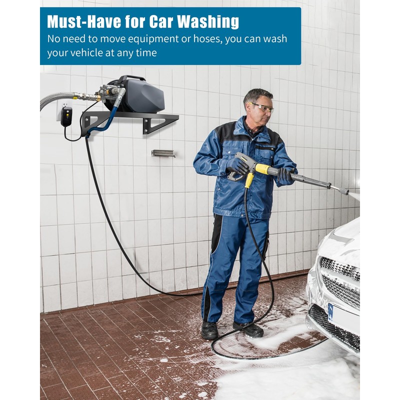 Heavy Duty Metal Pressure Washer Shelf, 20" x 12" Wall