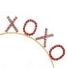 Soochat Valentine's Day Headbands Rhinestone XOXO Headband Glitter XO Hair