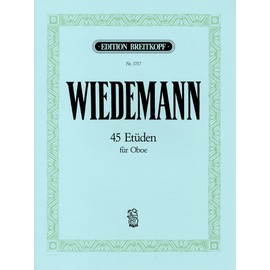 ヴィーデマン: オーボエのための45の練習曲集/ブライトコップ & ヘルテル社