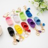 Cute Mini Shoe Charm Keyring Keychains Bling Bling Rhinestone Imitation