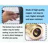 KAPSING Bicycle Valve Adapter Set, 5 Brass Valve Adapters and
