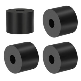 PATIKIL Multi Purpose Rubber Spacer, 4 Pcs 12mm ID x 40 OD x 30mm T Neoprene Round Anti-Vibration Isolation Pads Isolator Rubber Bushings Spacer Washer for HVAC Bolts Car Accessories