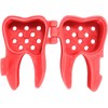 Estuche protector para cabezal de cepillo de dientes con orificio