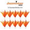 Jazzminton® Sport - 10 Standard Birdies S10 - Indoor Feather