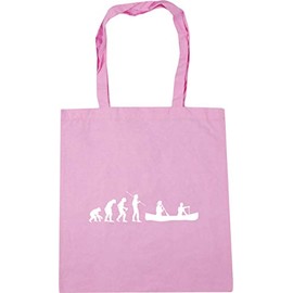 Hippowarehouse Canoeing evolution Tote Shopping Gym Beach Bag 42cm x38cm, 10 litres