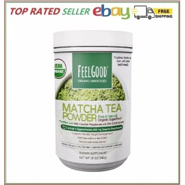 Feel Good USDA Organic Matcha Tea Powder, 16 Ounces
