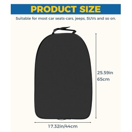 Flaconi 2PCS Car Seat Protector,Kick Mats Back Seat Protector,Back Seat Cover,Back Seat Protector,Car Back Seat Cover,Back of Seat Protector for Kids Feet Car Seat,Suitable for Most SUVs and Vehicles