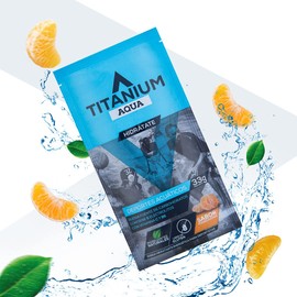 TITANIUM Aqua Prime Hydration Drink Mix Packets (25 Count) - Carbohydrate Powder & Electrolyte Mix - Sports Drink Powder, Hydration Mix for Swimming, Water Sports - Endurance Drink - Gluten Free