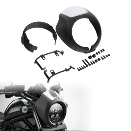 TCMT Front Headlight Fairing Cowl Windshield Cover Fit For Honda Rebel CMX1100