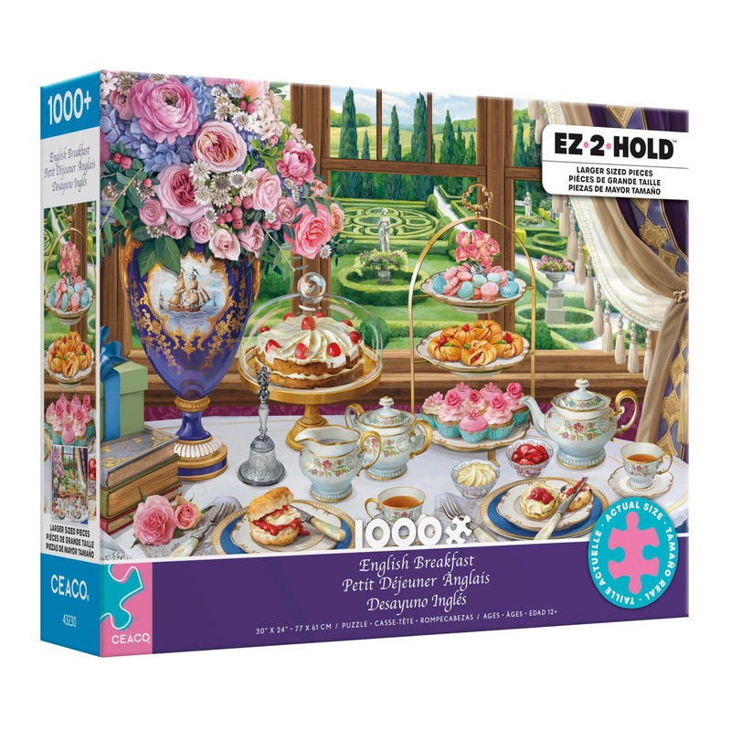 Ceaco - English Breakfast - 1000 Oversized Piece Jigsaw Puzzle