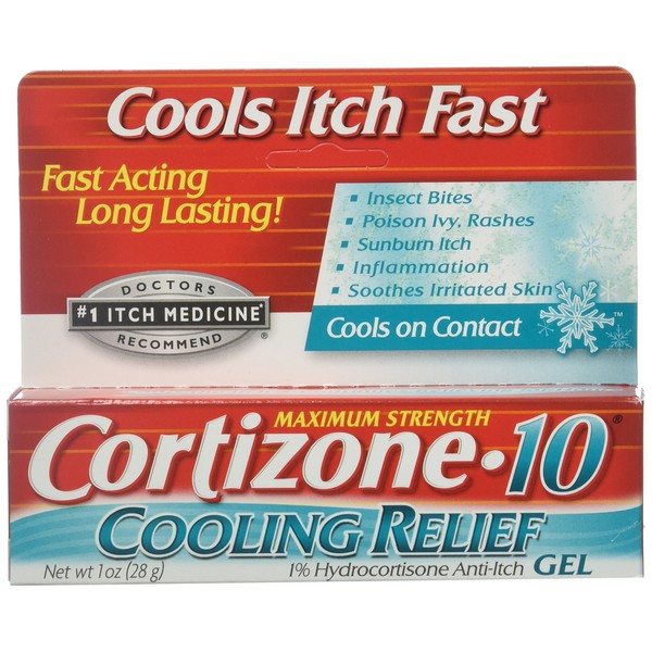 Cortizone-10 Cooling Relief Anti-Itch Gel 1 oz (Pack of 3)