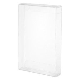 MECCANIXITY Plastic Retail Boxes 3.4"x0.8"x5.3" (87x21x136 mm) Gift Box with Protecting Film for Candy, Cookies, Christmas, Wedding, Party Wrapping Clear Pack of 30