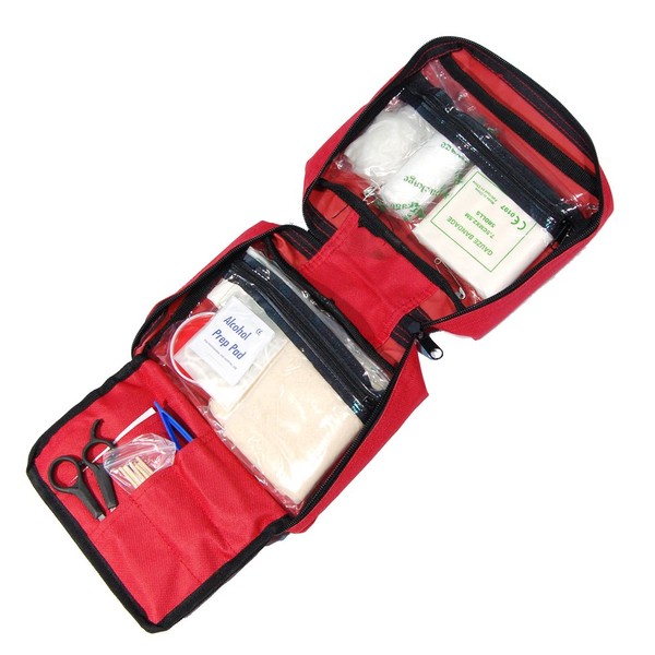 Mil-Tech Unisex – Erwachsene Erste-Hilfe-Paket-16027000 Erste-Hilfe-Paket, Rot, Einheitsgröße