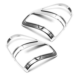 Sizver Triple Chrome 2pcs Tail Light Outer Trim Compatible with 2009-2014 F150