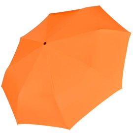 iX-brella Mini Ultra Light - Women's Pocket Umbrella with Large Roof - Extra Light, neon orange, Pocket umbrella hand opener