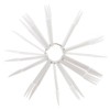 WOONEKY 150pcs Nail Practice Tips Set Fan Shape Nail Display