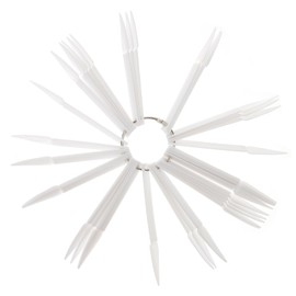 WOONEKY 150pcs Nail Practice Tips Set Fan Shape Nail Display Tips Ring for Art Techs