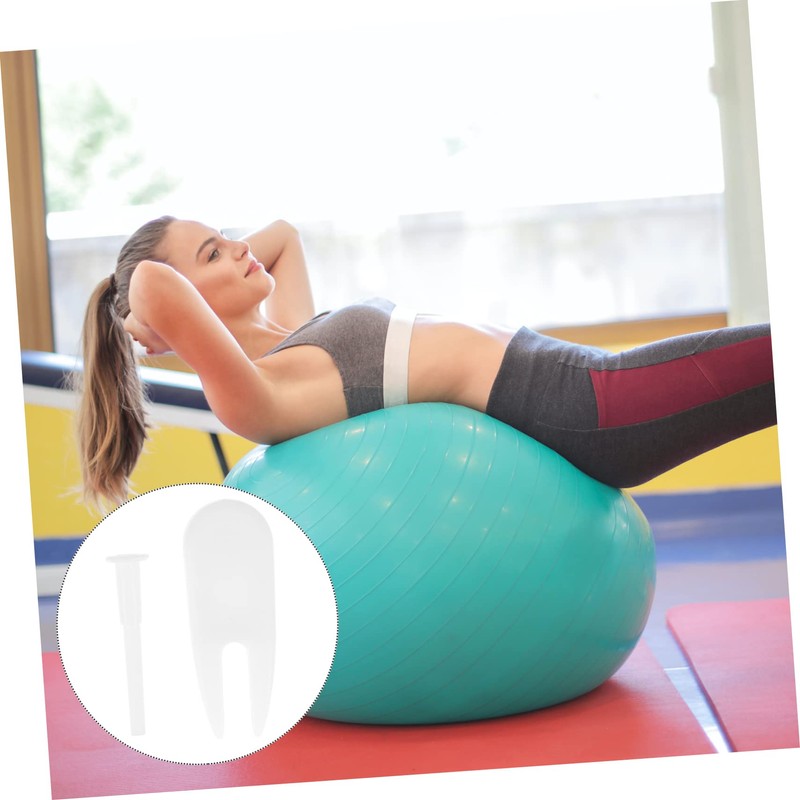 Mipcase 10pcs Exercise Ball Plug Replacement Set with Remover Pullers