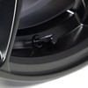Circuit Performance Tapones de válvula de aluminio negro serie VC5