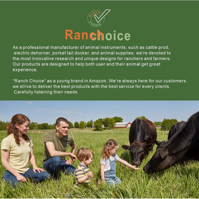 RANCH CHOICE Purple Rechargeable Livestock Prod Waterproof Cattle prod with
