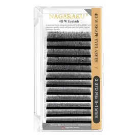 Extensiónes De Pestañas Nagaraku W Shape 4d Mix 8-15mm                                                                                                