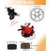 Mini Bike Hydraulic Disc Brake Caliper Kit Compatible with Baja