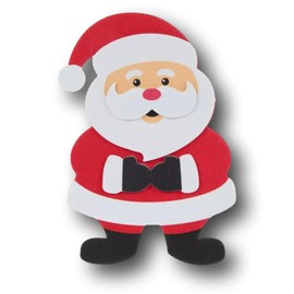 Set of 24 Cute Santa Claus Candy Cane Holders Foam Craft Kits DIY Fun